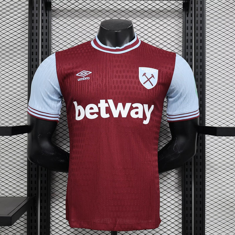 West Ham 24/25 Camisola Principal Versão Jogador