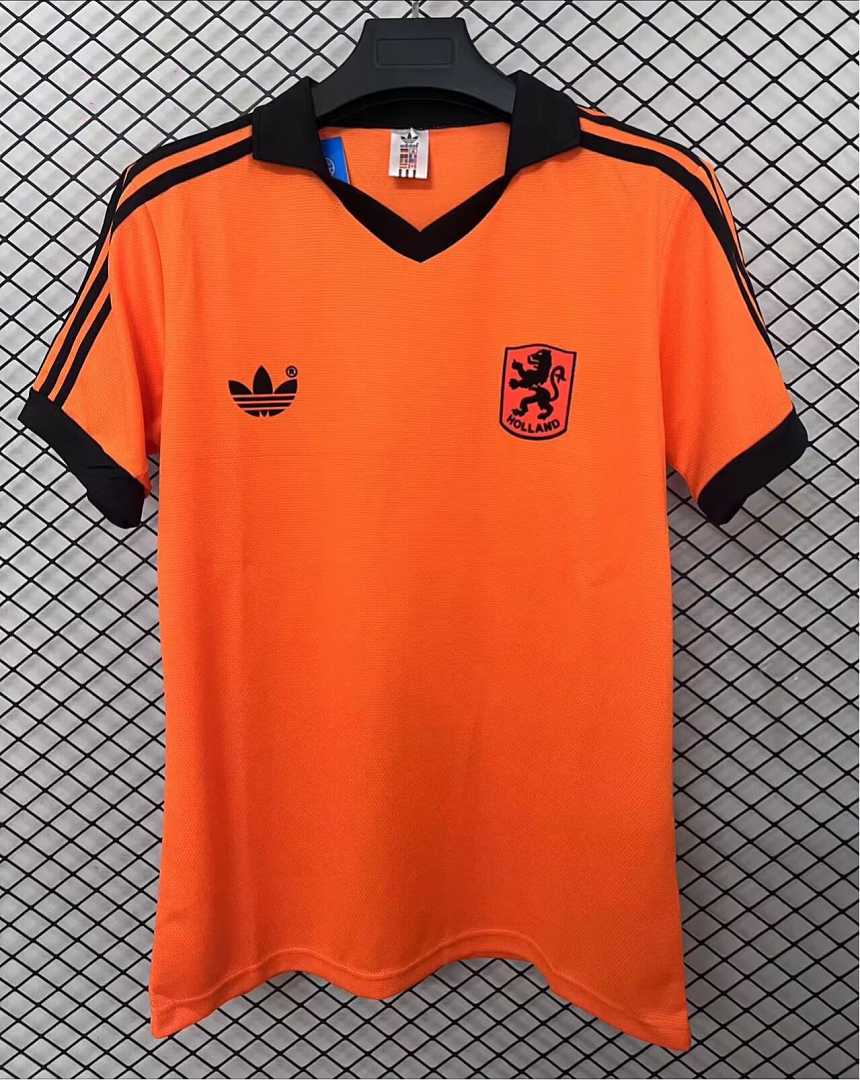 Holanda Camisola Principal 1980 Retro