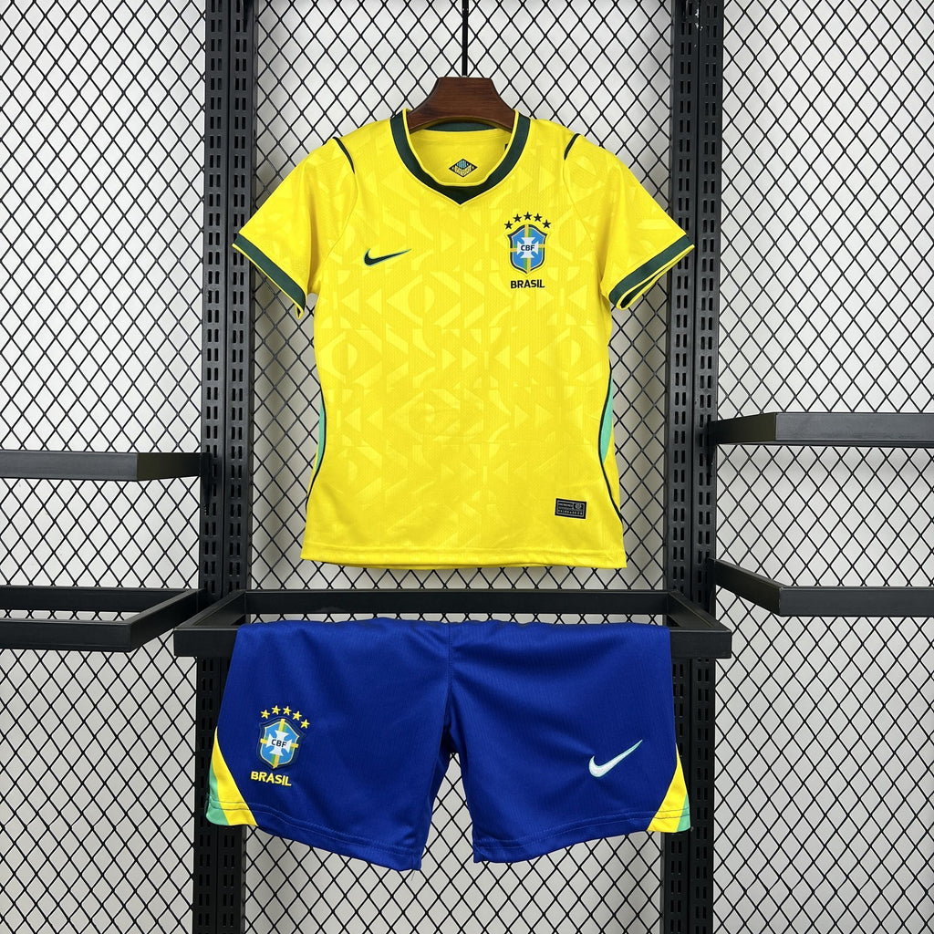 Brasil Kit Criança Camisola Principal 2026