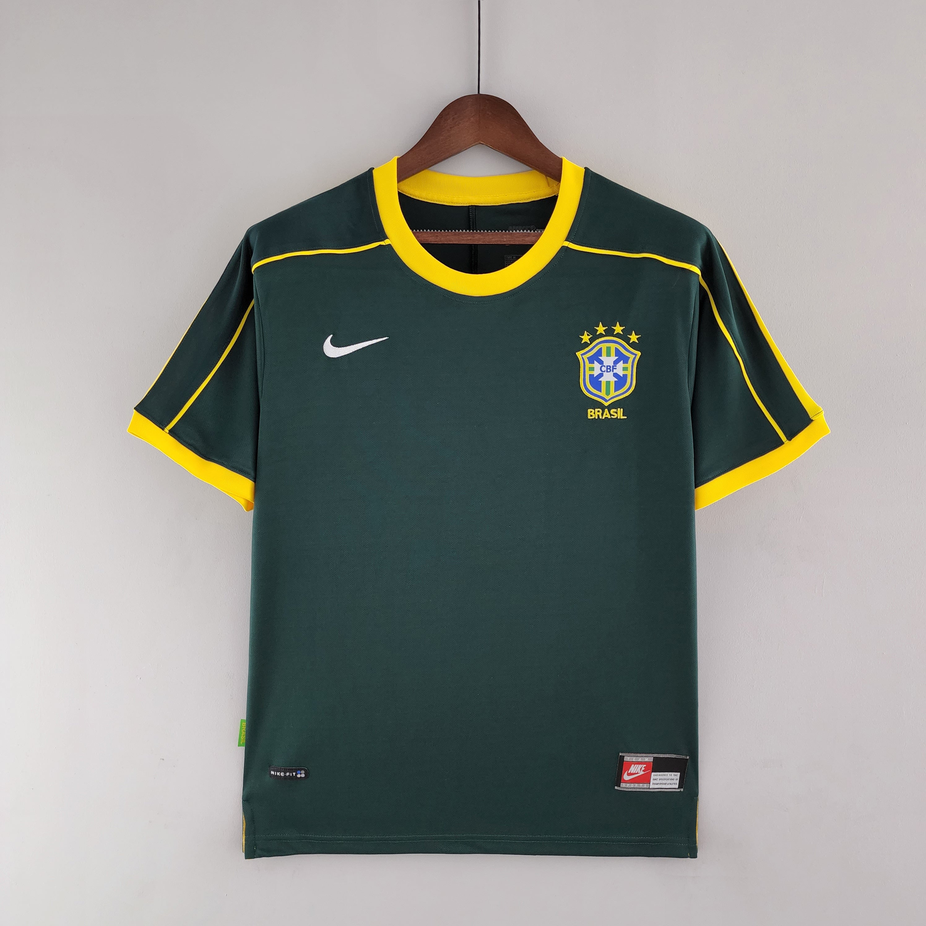 🎁 Brasil 1998 Camiseta Portero Retro (100% descuento)