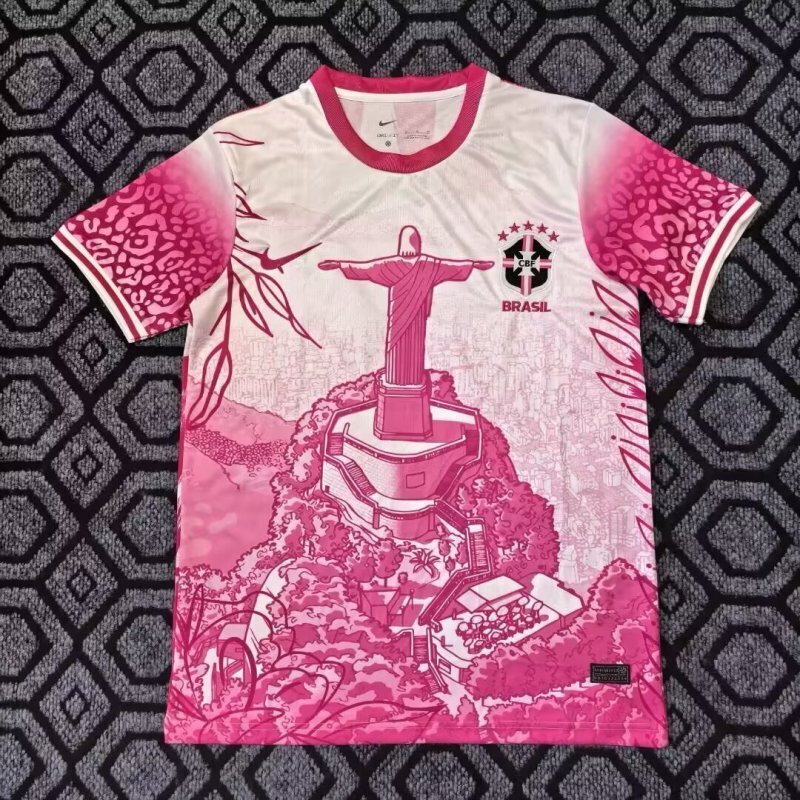 🎁 Brasil 25/26 Camiseta Cristo Rosa (100% descuento)