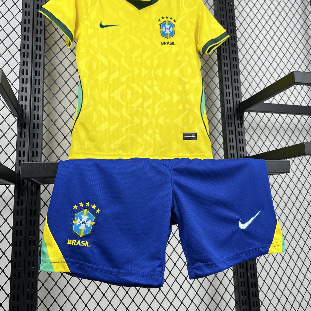 Brasil Kit Criança Camisola Principal 2026