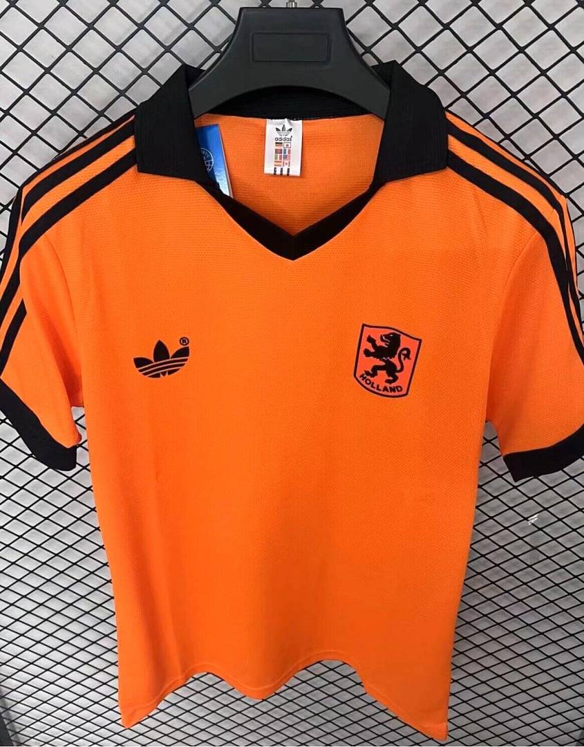 Holanda Camisola Principal 1980 Retro