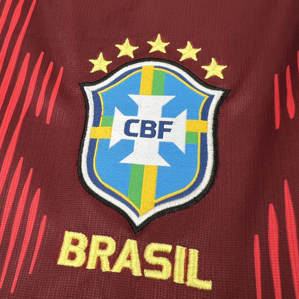 Brasil 2026 Copa do Mundo Camisola Vermelha