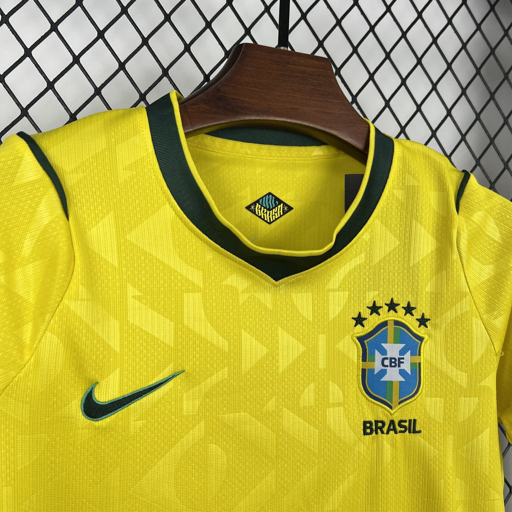 Brasil Kit Criança Camisola Principal 2026
